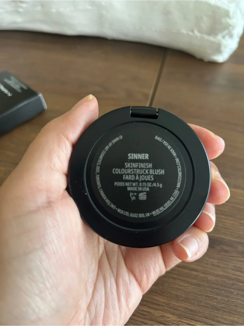 MAC Makeup Skinfinish Colorstruck Blush NIB Sinner .15oz/4.5g New Skin Colour.